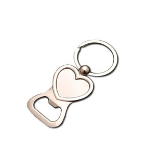 Heart shape bottle openner with keychain