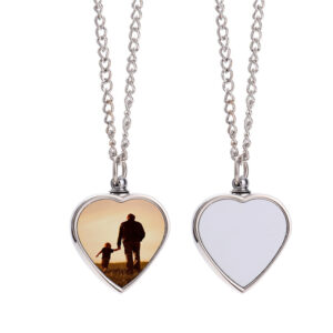 This sublimation heart necklace would be a great gift