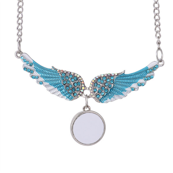 sublimation wing necklace for mothers day