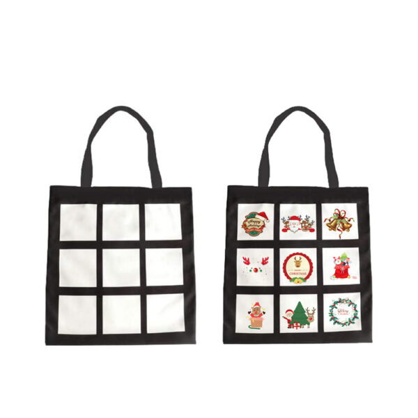 sublimation panel tote bags
