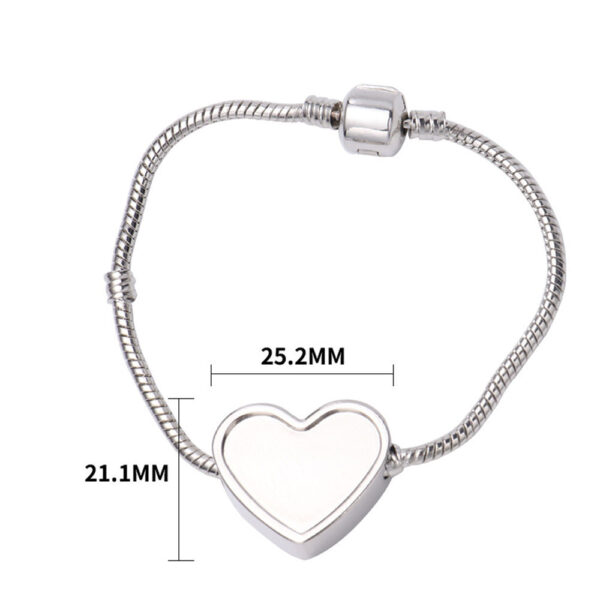heart sublimation bracelet
