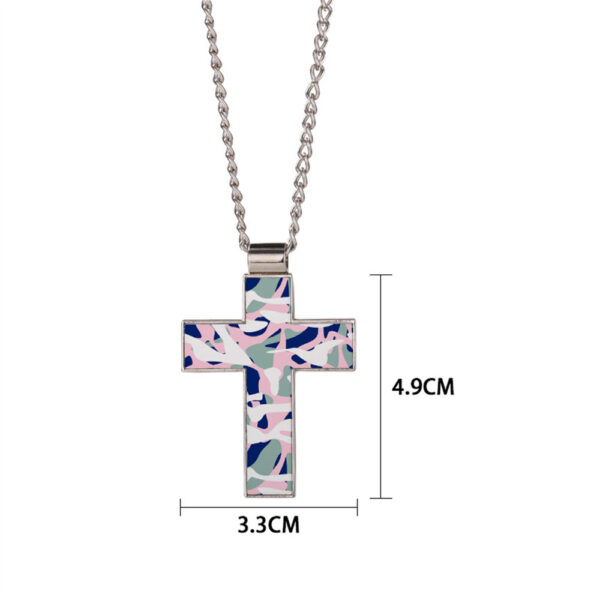 sublimation cross pendant