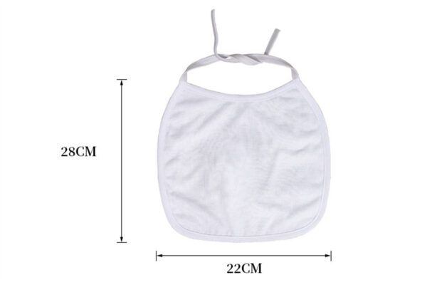 white baby bib for sublimation