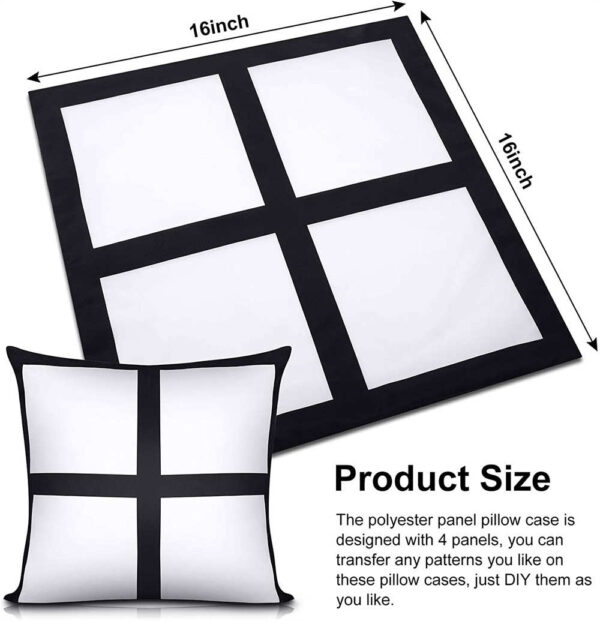 4 panel sublimation pillow case