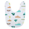 white sublimation baby bibs