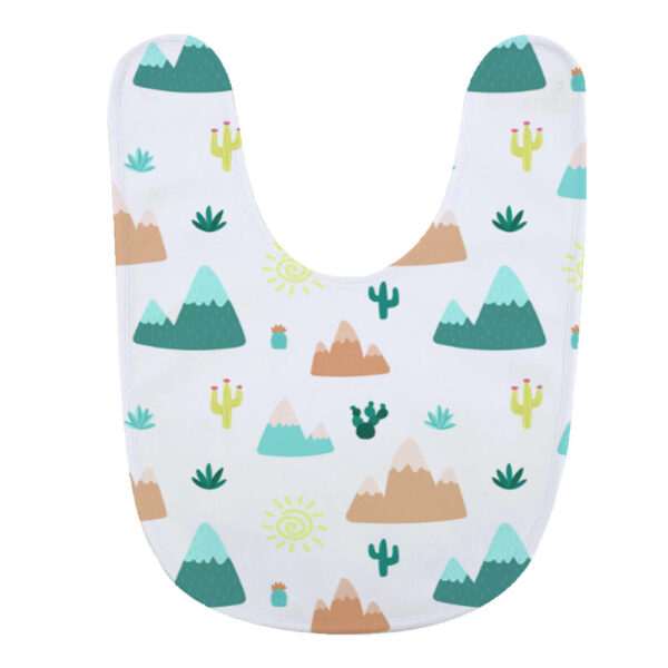 white sublimation baby bibs