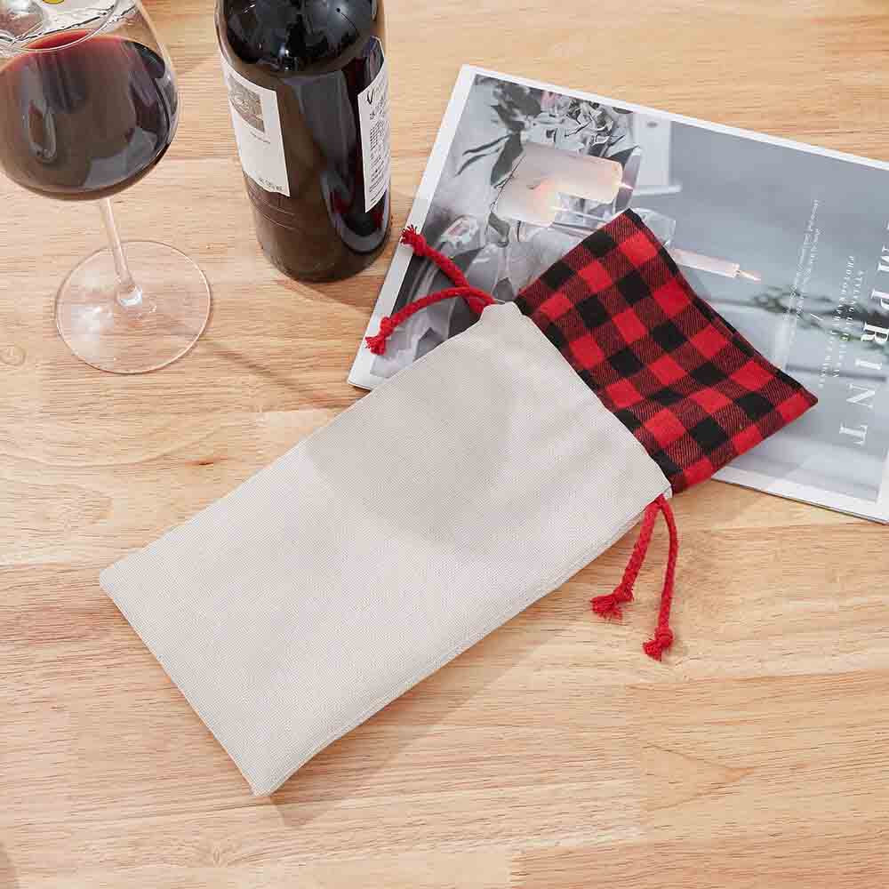 blank wine bottle bags 